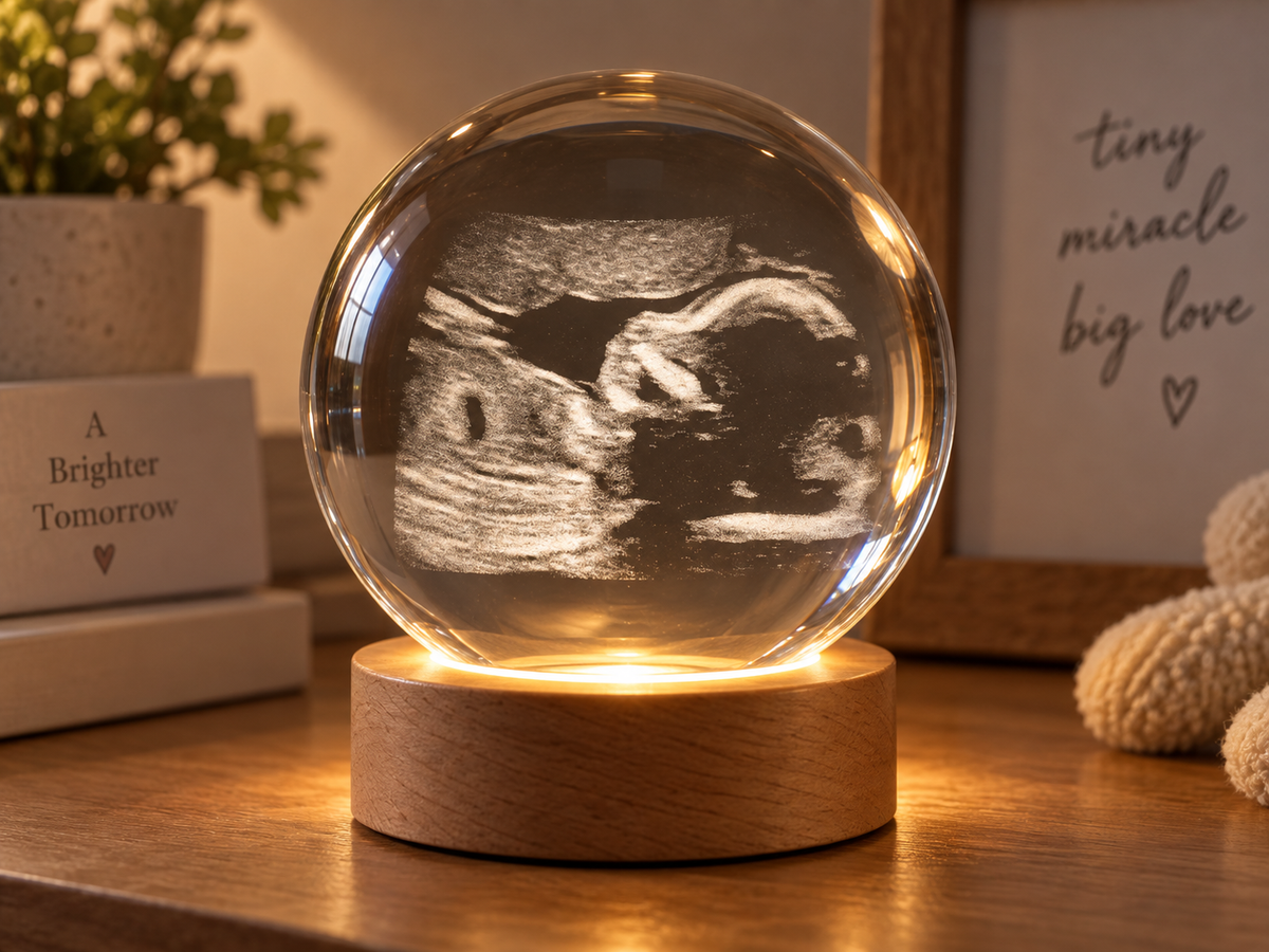 Esfera de cristal 3D personalizada