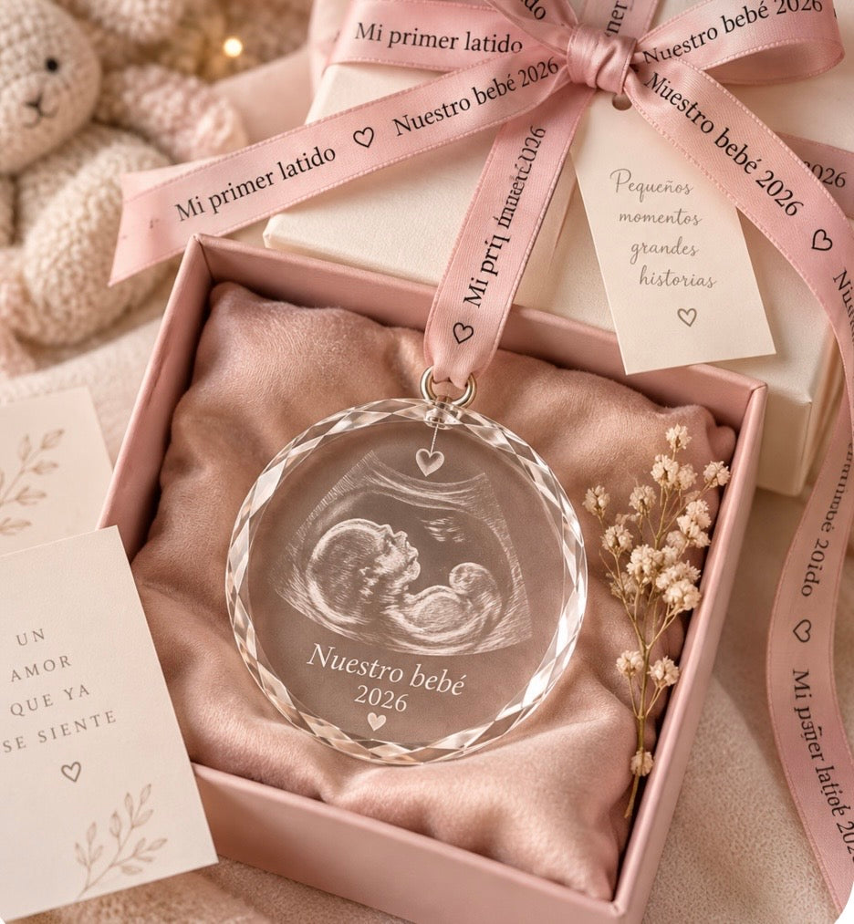 Ornamento  de cristal personalizado